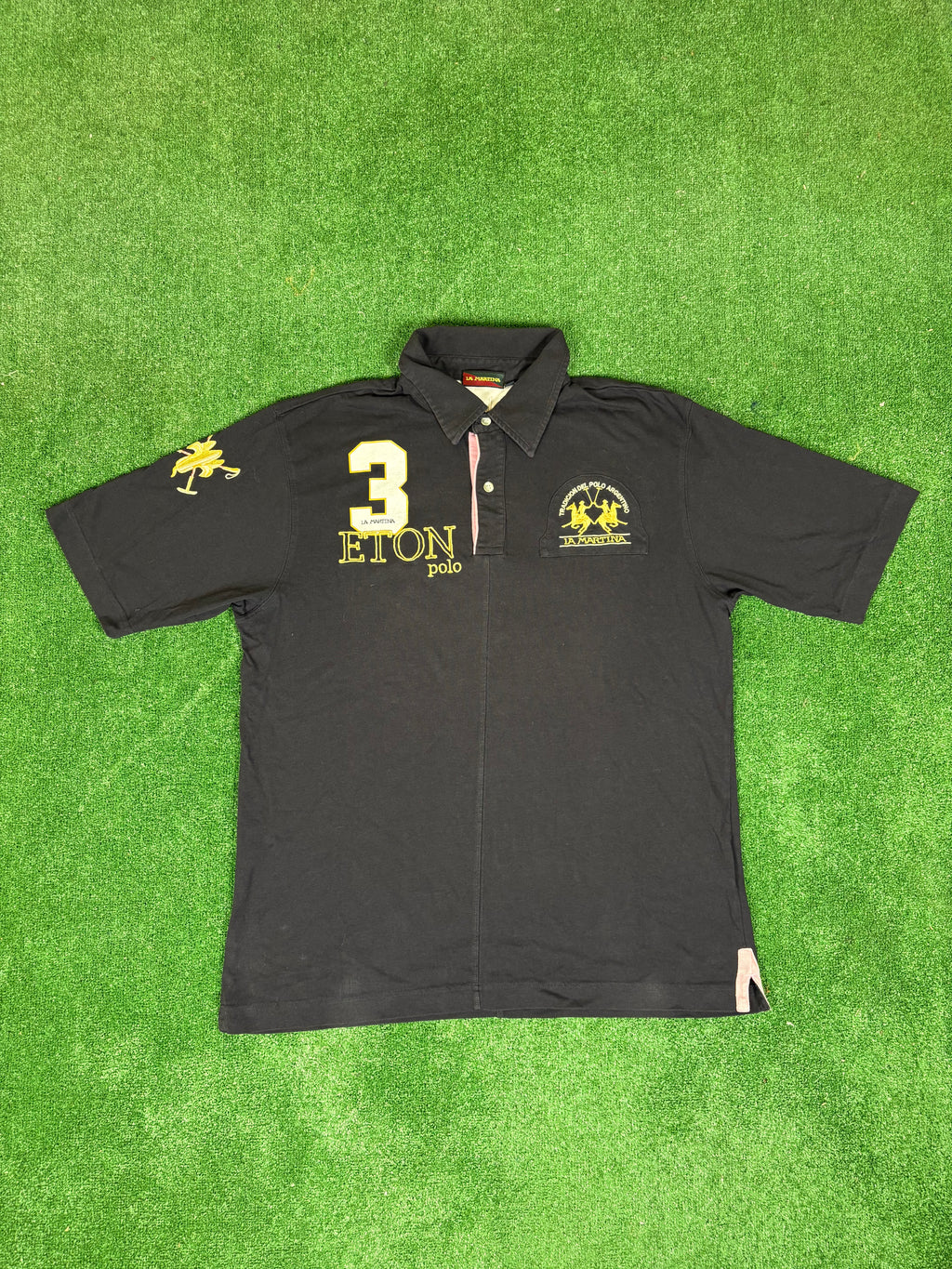 POLO LA MARTINA NEGRO VINTAGE