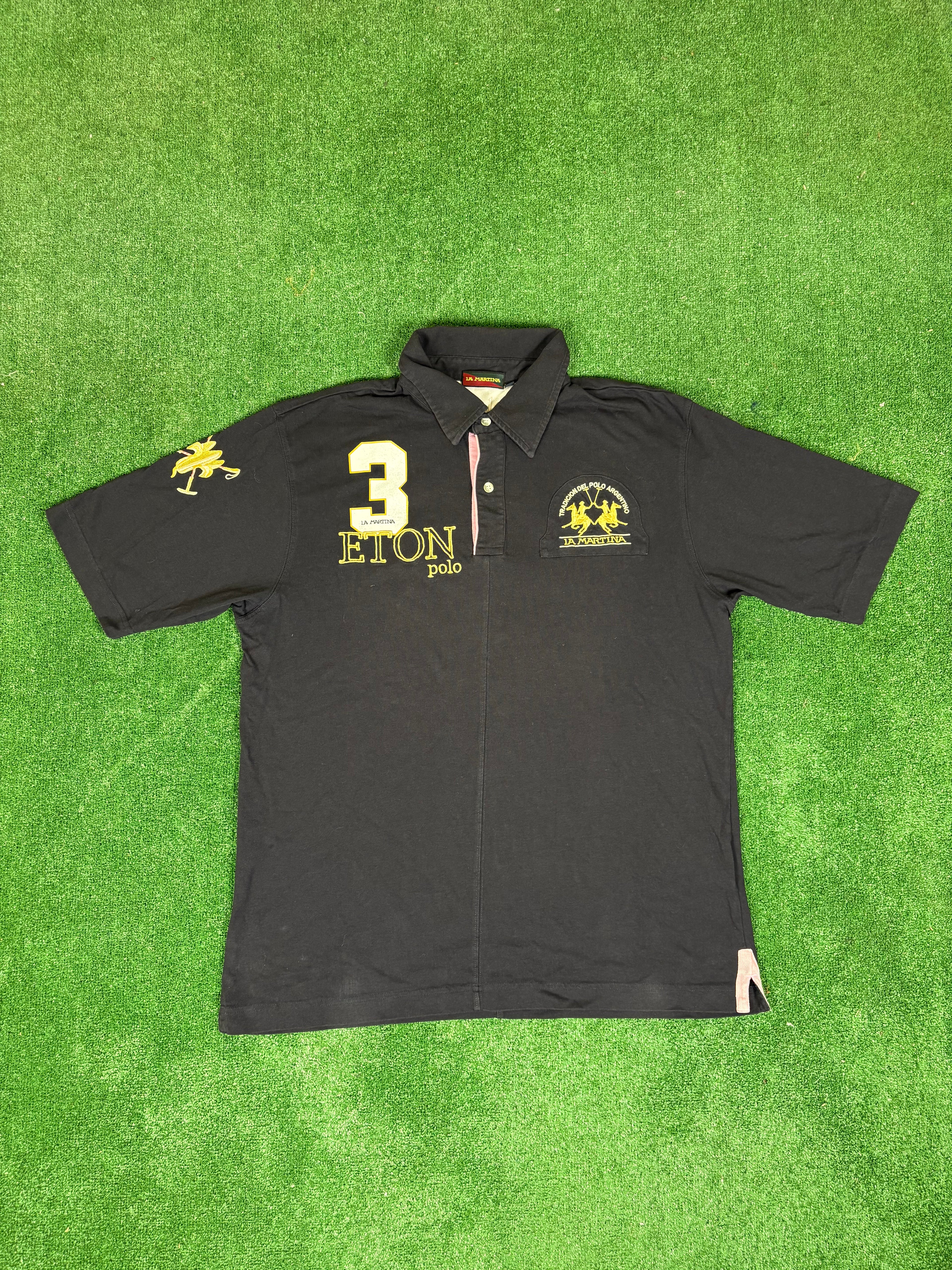 POLO LA MARTINA NEGRO VINTAGE