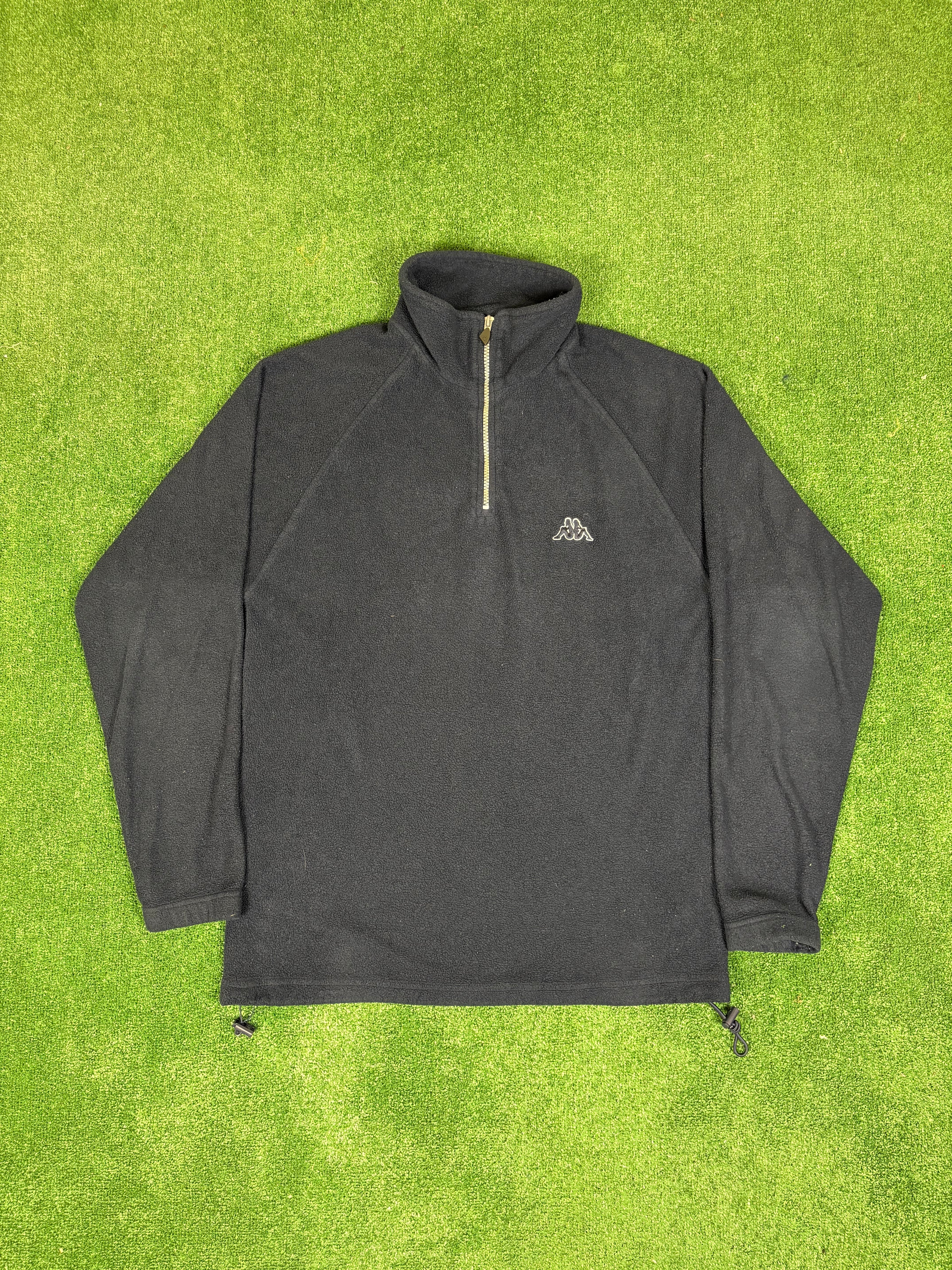 SUDADERA FORRO POLAR KAPPA VINTAGE 2000s AZUL