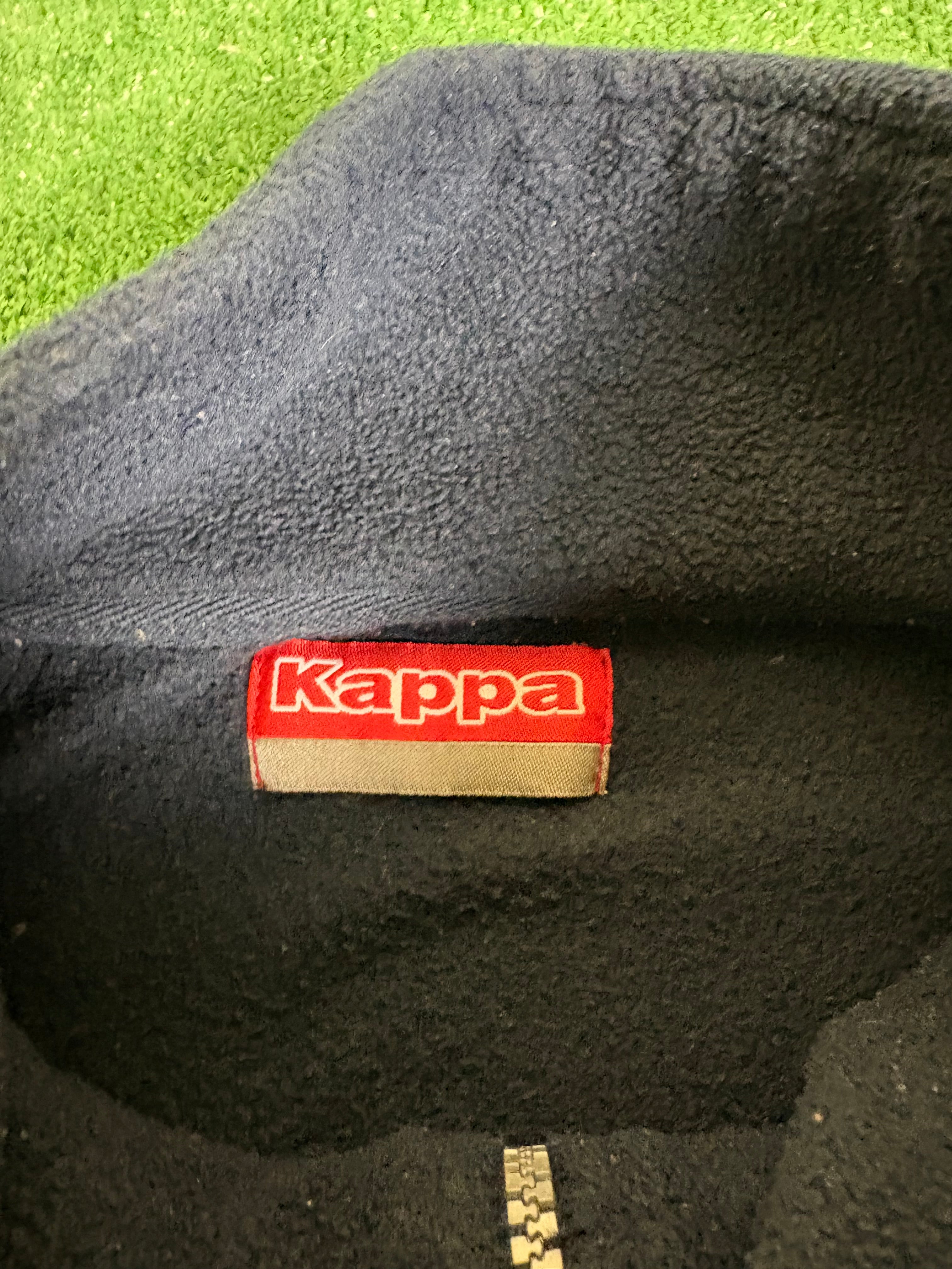 SUDADERA FORRO POLAR KAPPA VINTAGE 2000s AZUL