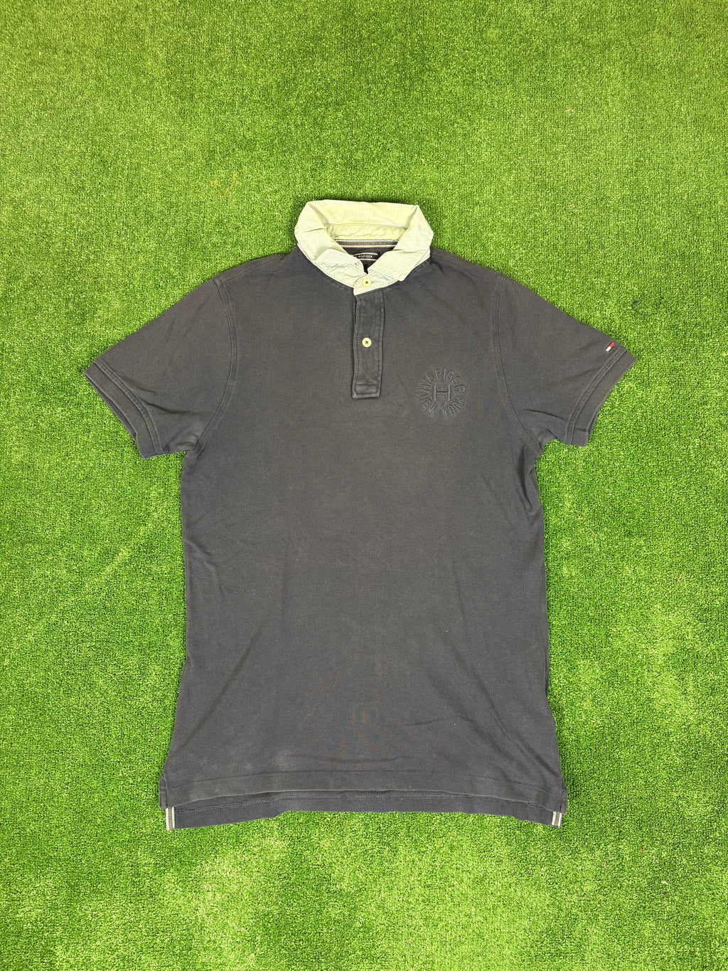 POLO TOMMY HILFIGER AZUL VINTAGE 2000s