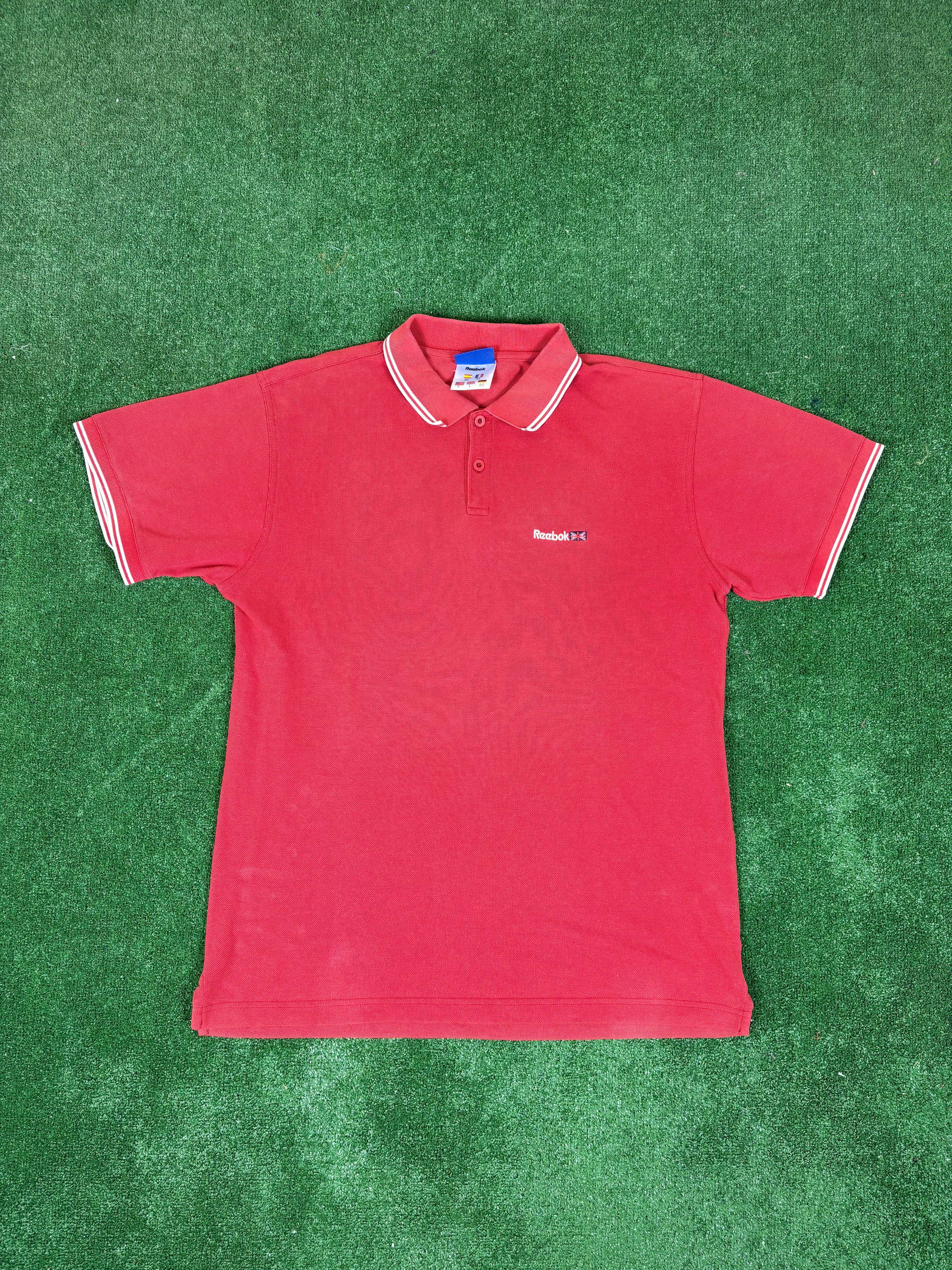 POLO REEBOK ROJO VINTAGE 2000s