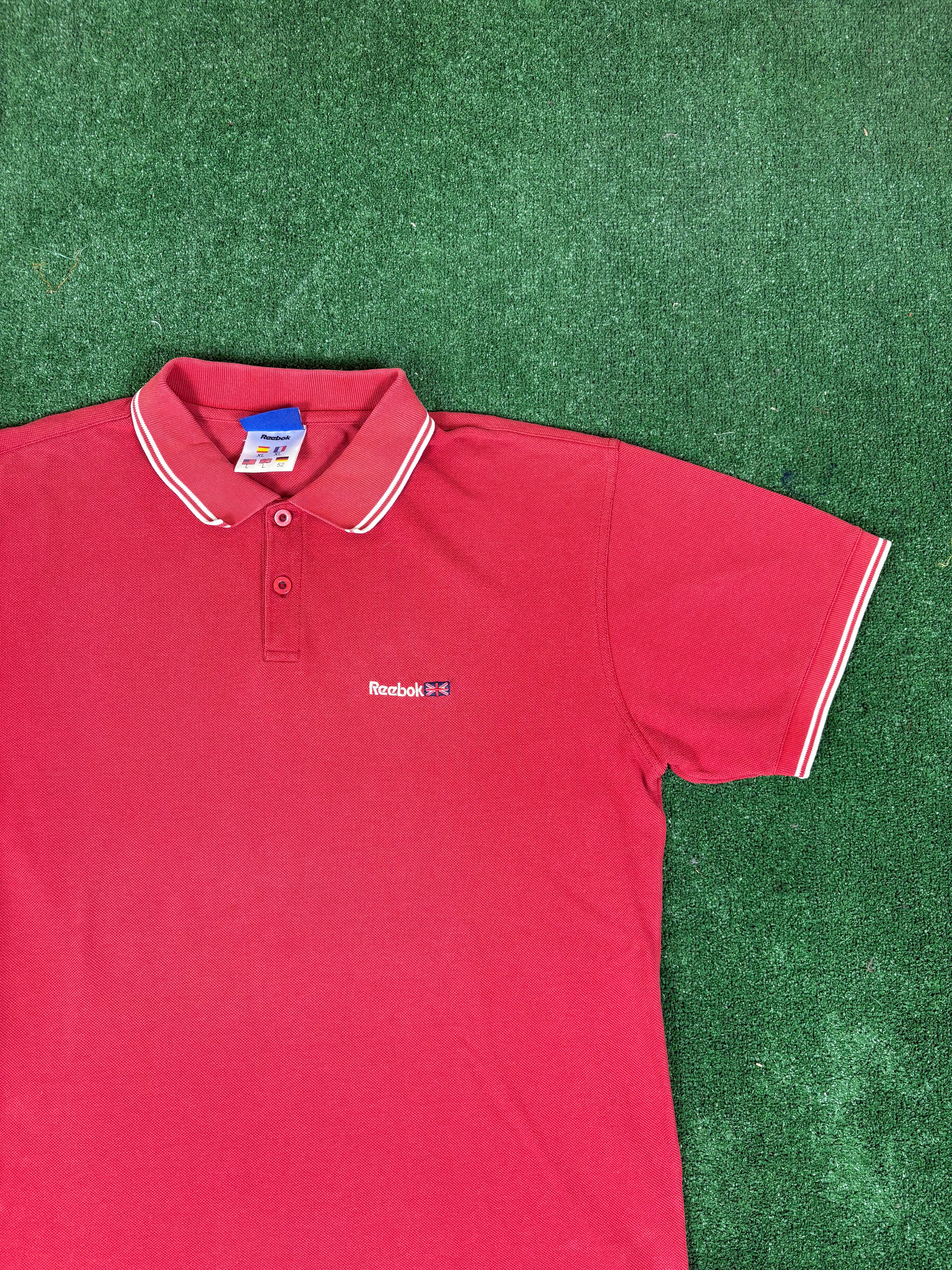 POLO REEBOK ROJO VINTAGE 2000s
