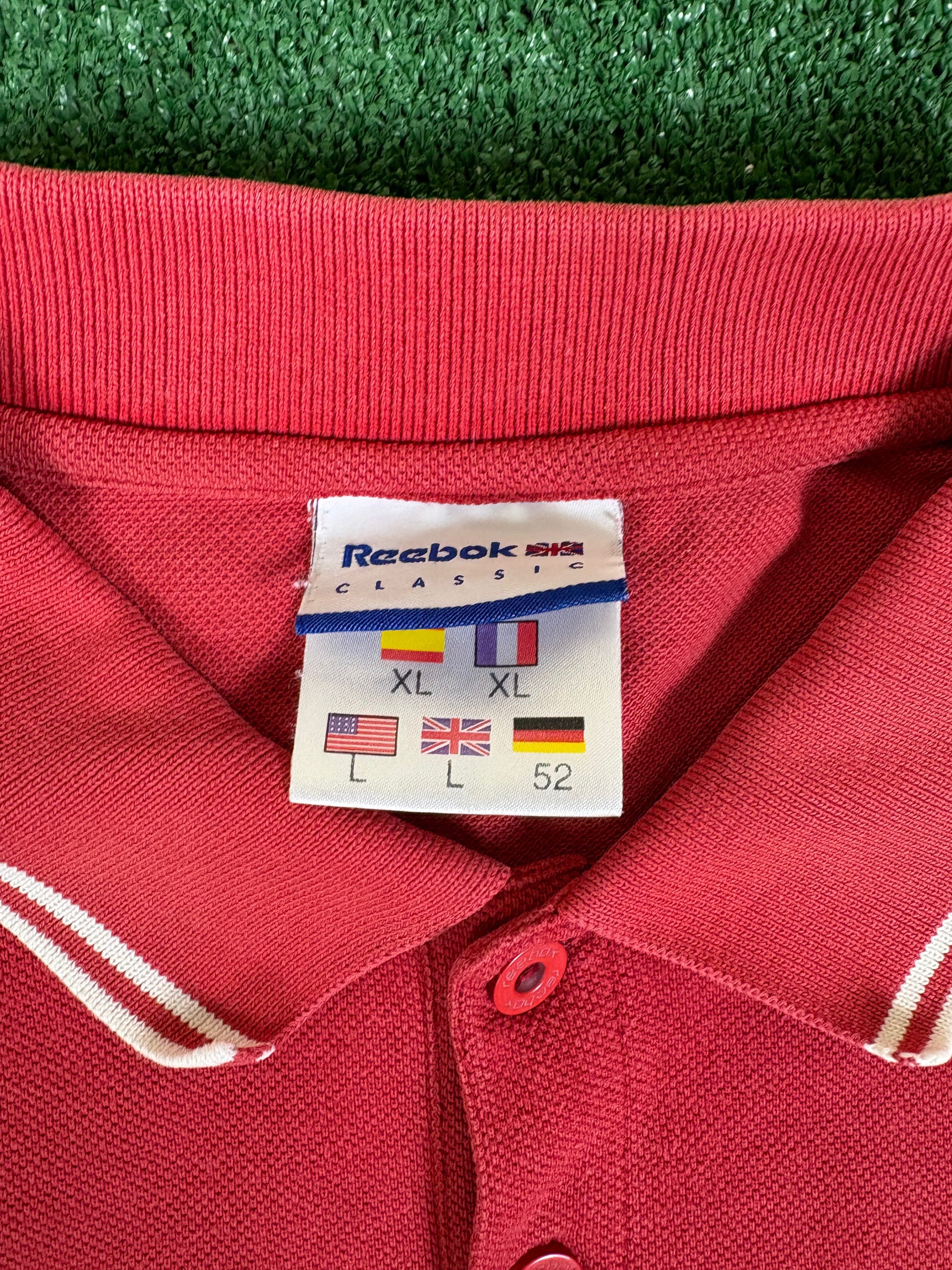 POLO REEBOK ROJO VINTAGE 2000s