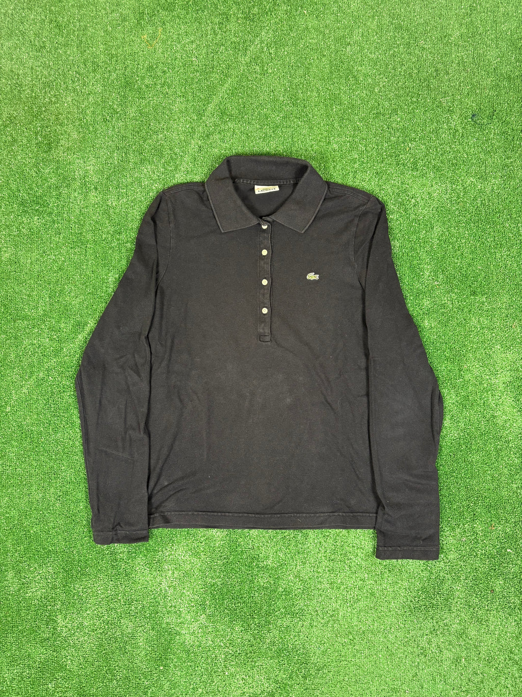 POLO LACOSTE NEGRO VINTAGE 2000s