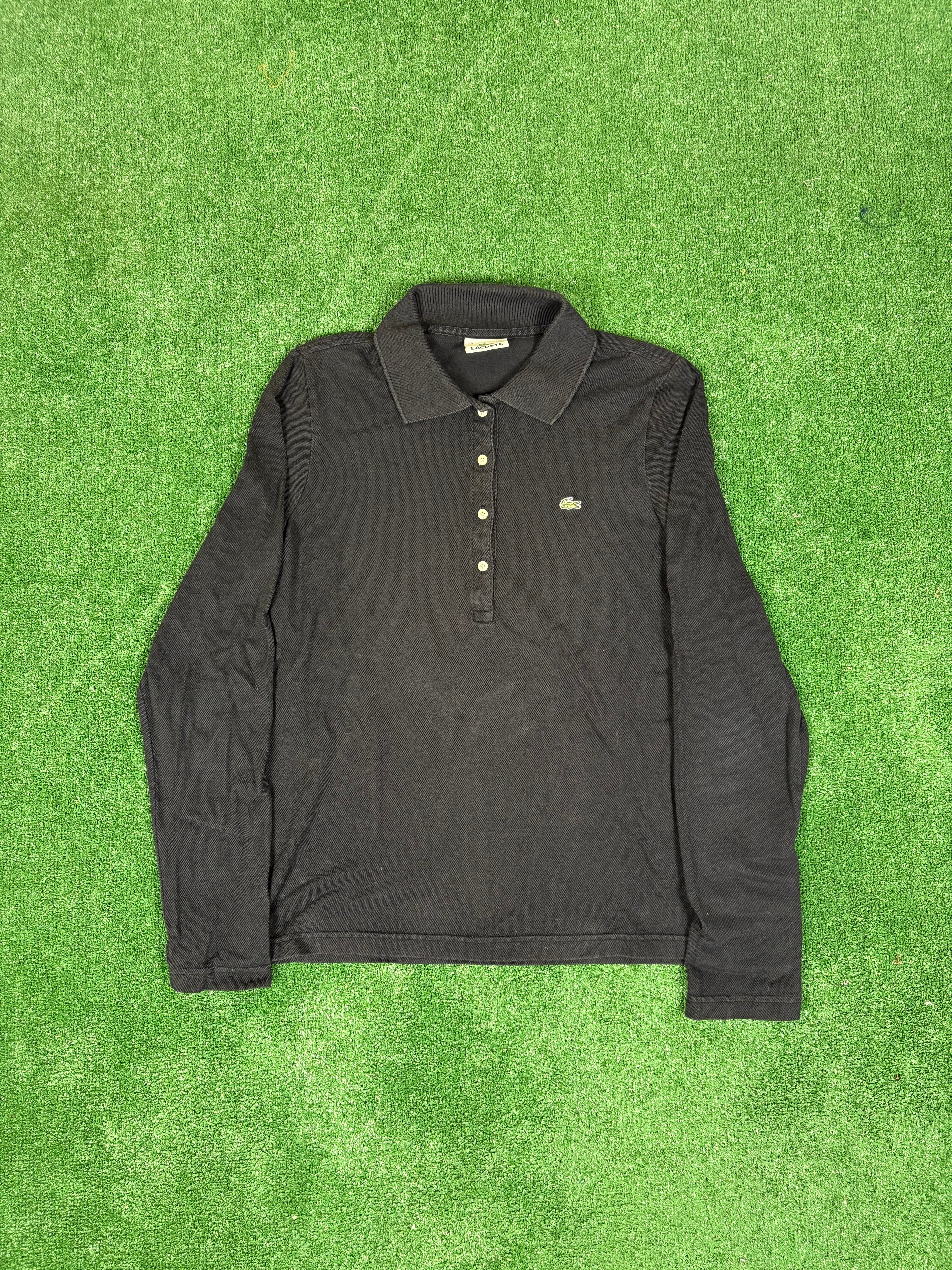 POLO LACOSTE NEGRO VINTAGE 2000s
