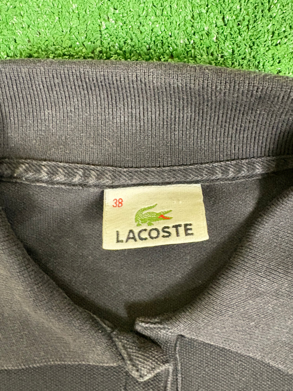 POLO LACOSTE NEGRO VINTAGE 2000s