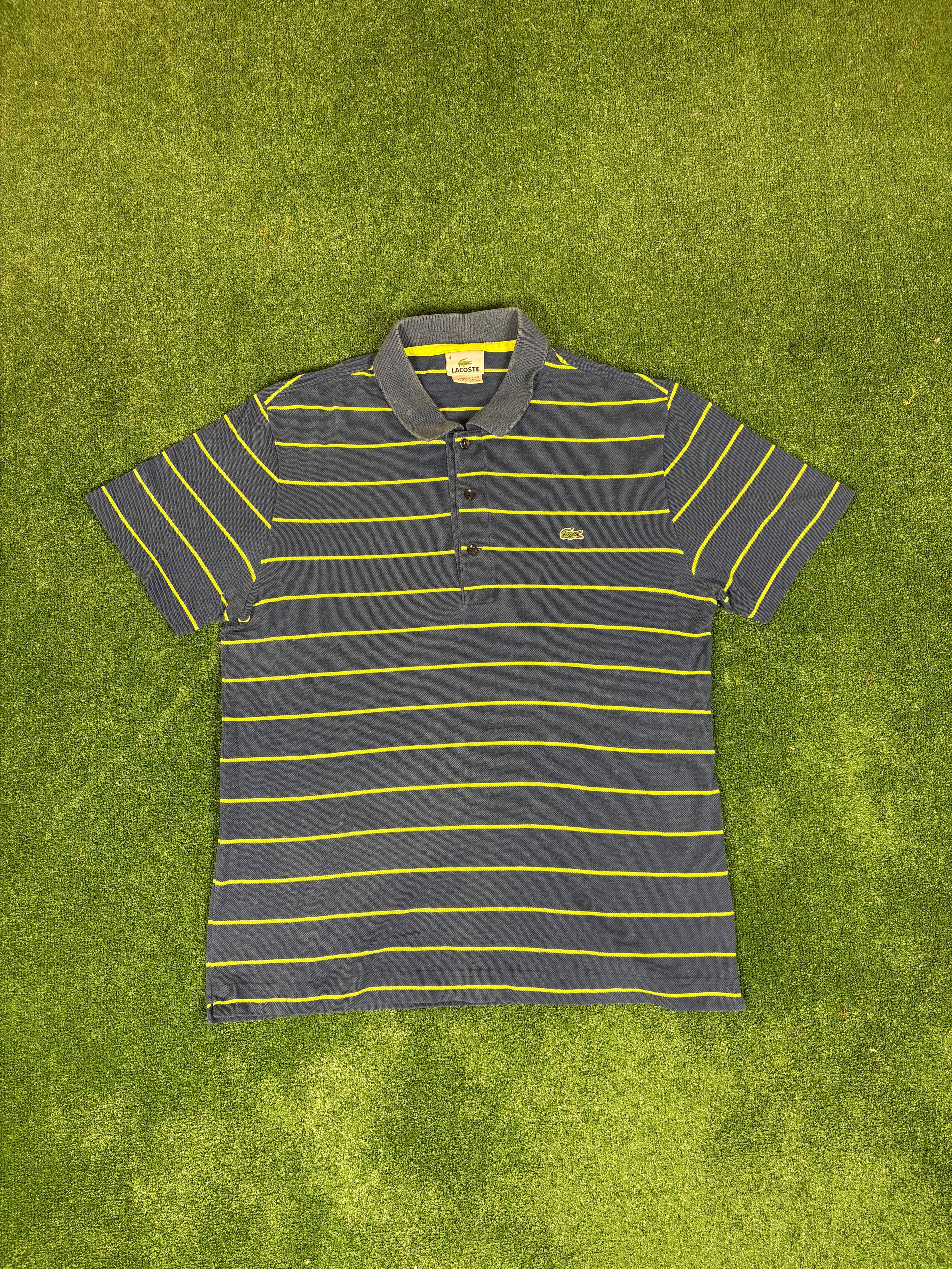 POLO LACOSTE AZUL VINTAGE CLASSIC