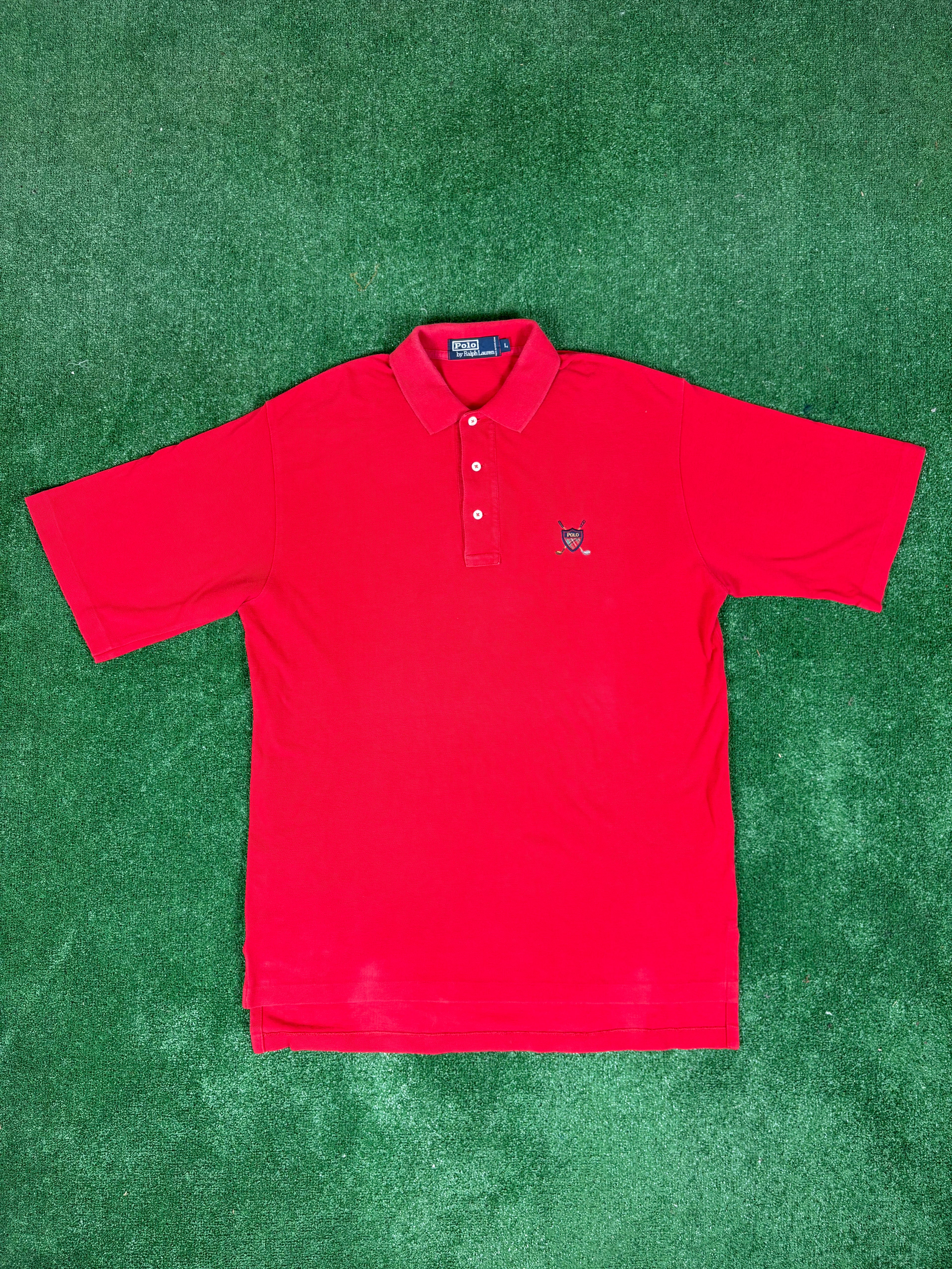 POLO RALPH LAUREN ROJO LOGO EXCLUSIVO VINTAGE