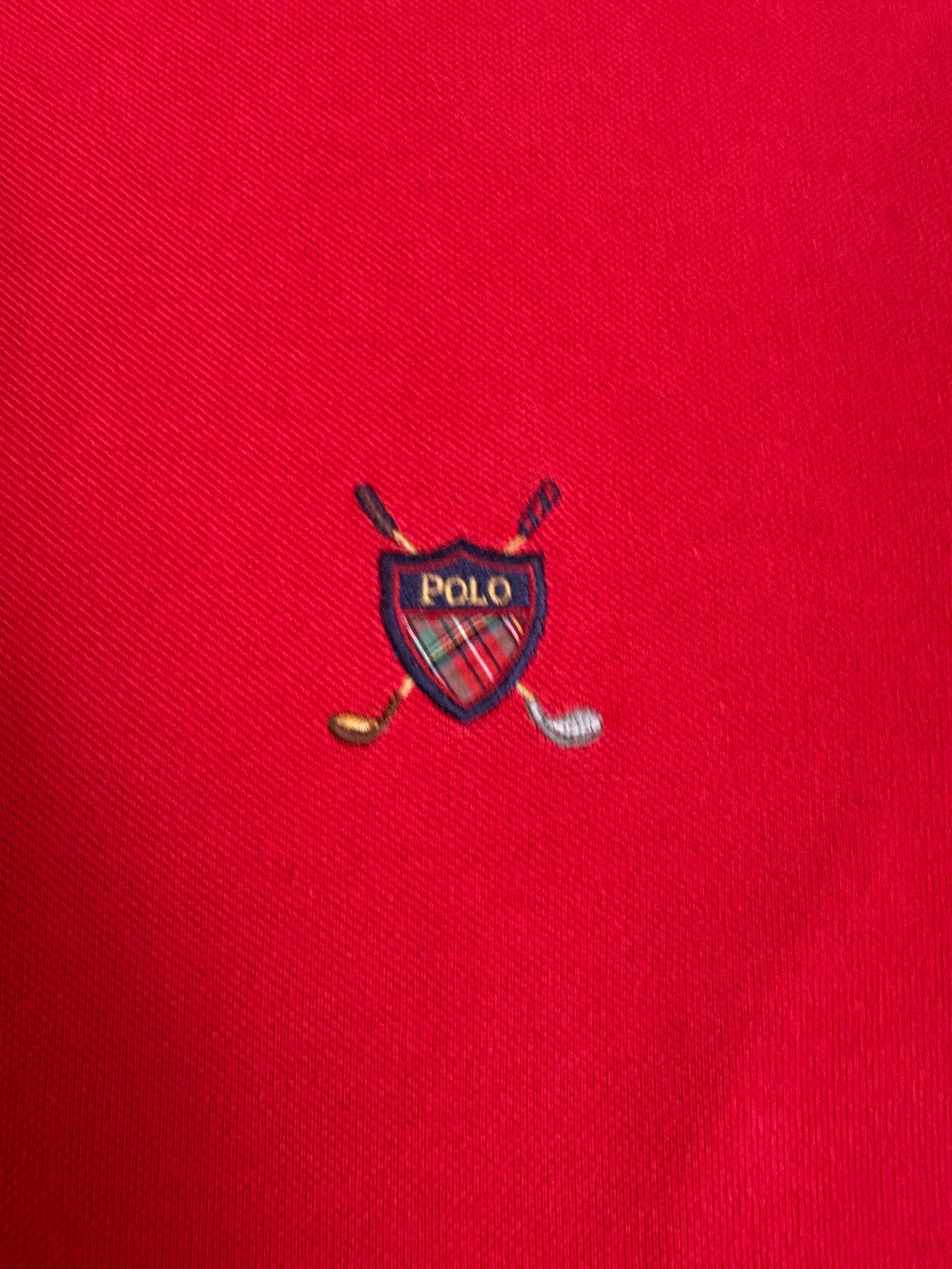 POLO RALPH LAUREN ROJO LOGO EXCLUSIVO VINTAGE